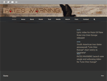 Tablet Screenshot of fateswarning.com